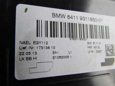 BMW AC Air Conditioning Heater Control Module 64119311850 F22 F30 F32 2, 3, 4 Series4